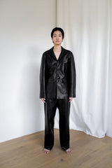 Faux leather jacket, Black