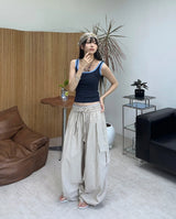 Lean Color Matching Line Sleeveless