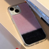TWO - TONE MOHAIR HARD JELL CASE - PINK