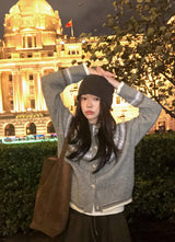 Shirring Ribbon String Knit Beanie (2color)