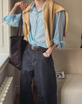 Ahsoka Dart Wide Denim Pants