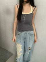 Danson Halterneck  Butterfly Lace Sleeveless