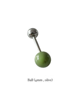 Pastel doodle piercing (Olive)