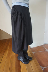 side gather volume skirt
