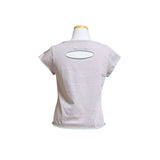 (4color) ダメージド Uネック レイヤー コントラスト Tシャツ