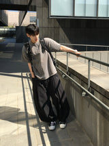 Mier Linen Cut-out Wide Pants 4C