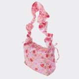 teeny flower frill bag pink