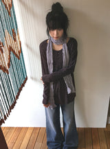 26SS★ [BAONHAUS] ラテ フラワー オーバー ロングスリーブ Tシャツ