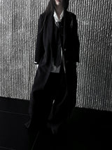 handmade long vest coat