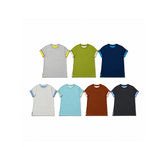 ロベン カラーマッチング ロールアップ ショートスリーブ Tシャツ