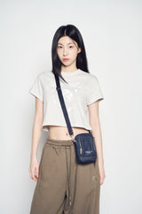 25SS エッセンシャルデニムミニクロスバッグ ダークブルー
