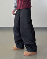 Skull Dart Wide Cargo Denim Pants