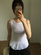 Le Frill Crewneck Sleeveless