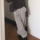 Chaelce frill layered jogger sweatpants