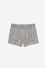 Cozy velour banding shorts