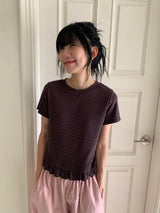 Siana Frill Dot Short Sleeve Tee