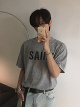 [A-T0117] SAINTピグクロップ半袖Tシャツ (4色)