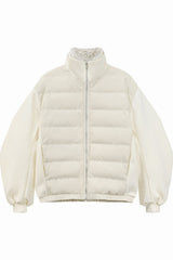 Fur Collar PU Puffer Jacket