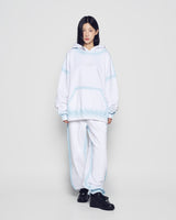 25FW LINE HAND SPRAY HOODIE WHITE