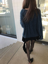アンバランスフリルミニスカート