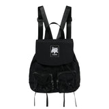 Cat Save The World Lian string ribbon shirring mini backpack