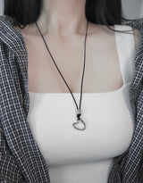 heart frame necklace
