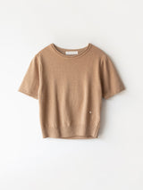 Camel round half knit (Camel)