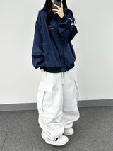 rugged fleece big balloon pants