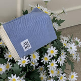 classic pouch_corduroy emelard Turquoise