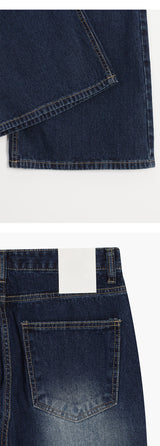 [Unisex] Golgi blue washing boots cut pants