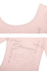 DUSK GRAPHIC TEE pink