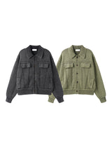 Enmic Trucker Washed Cardigan 2C