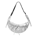 2WAY SHIRRING MAY LILY BAG_SILVER