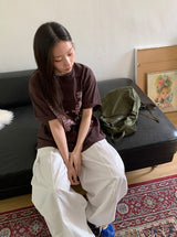 [unisex] ムートレタリングオーバー半袖Tシャツ