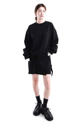 MINI WRAP SWEAT SKIRT