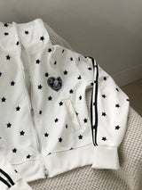 White Star Devil Jersey Zip-up