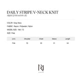  DAILY STRIPE V NECK KINT