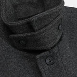 Pleddy French Chin Strap Wool Coat (2color)