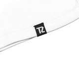 TZ ネックラインシグネチャーオーバーサイズTシャツ - WHITE