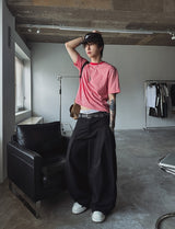 Norby クロップストライプ半袖Tシャツ