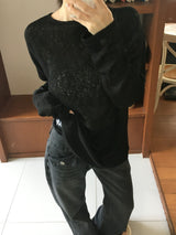 オビ リネン リブ ラウンドカーディガン (4c)