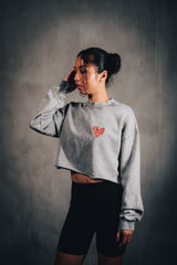 God Loves You Cropped Vintage Sweat