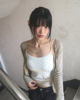 Lethin Dot Lace Sleeveless