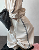 Bohemian Side Track Fleece Balloon Long Pants 🖤 3 Colors