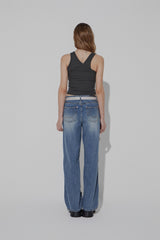 DOUBLE SLEEVELESS TOP