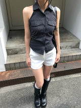 Ditto Roll-Up Half Slacks Shorts