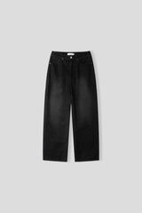 Tei velvet wide denim pants