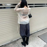 SEE THROUGH LONG SLEEVE IVORY