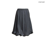 (3color) Rose Pleats Balloon Skirt