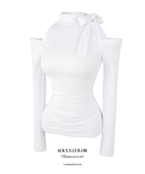 Lorena Shirring Tie Top (3color)